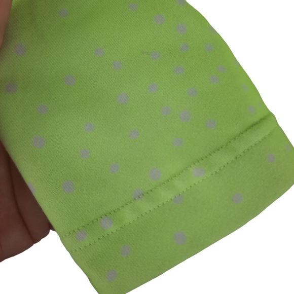 Lululemon Lime Pink Polka Dots Round Neck Tank Racerback - Picture 5 of 8